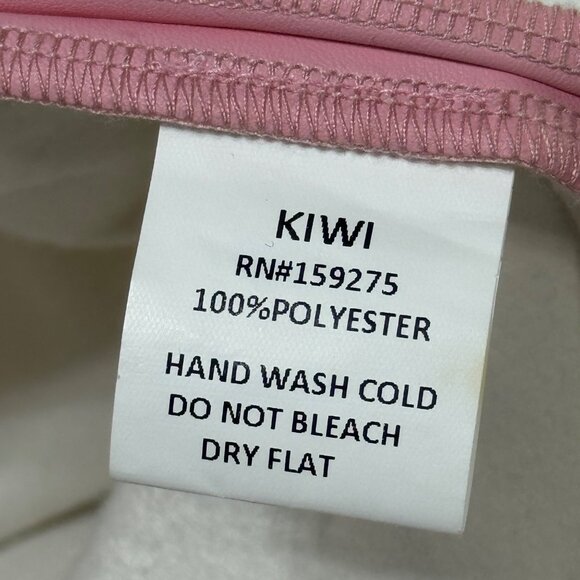 Kiwi Womens Pink Pleated Studded Skirt Faux Leather Mini Size L - Picture 11 of 14